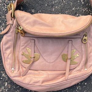 Pink Leather Women's Bag
